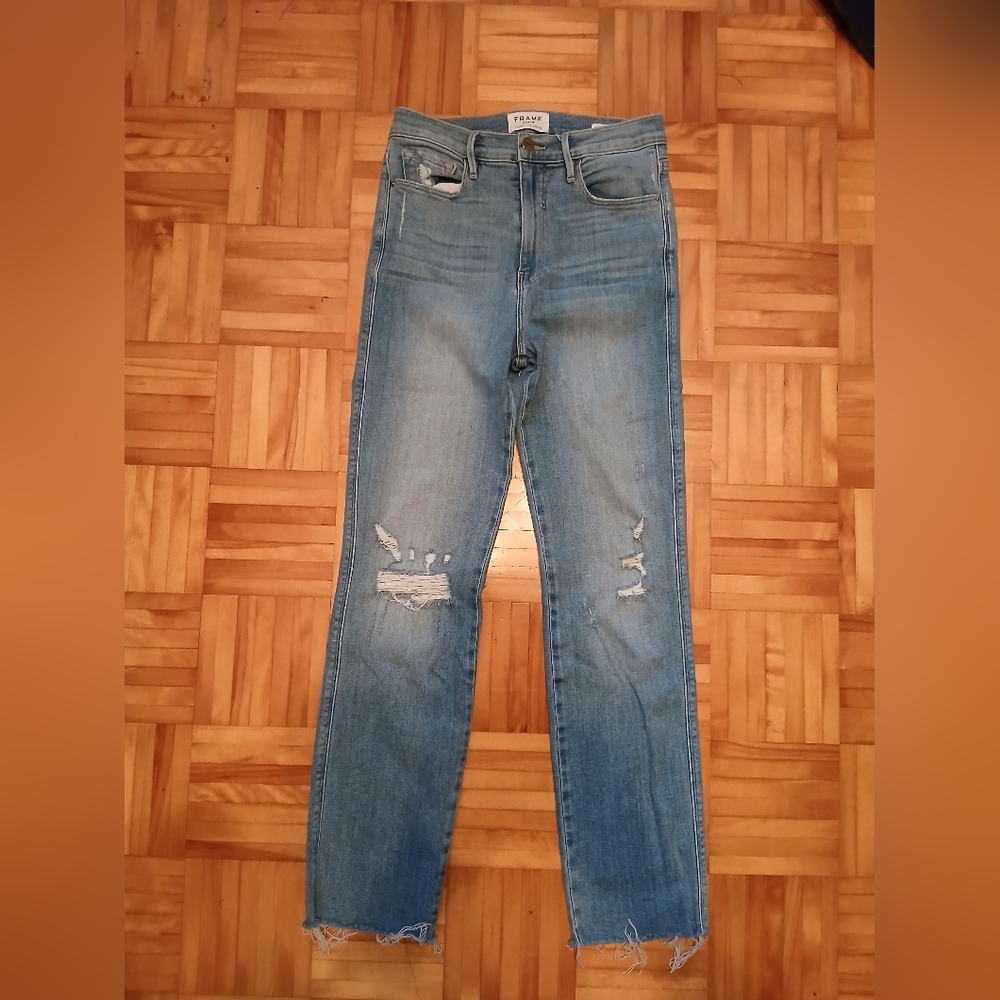 FRAME Distressed Denim Jeans.Size 27